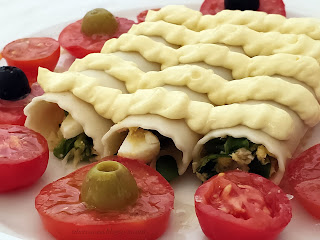 ~ Canelones en frío a la menorquina ~ Canelones de verano ~