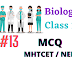 #13  Biology  Class 12 Chapter 13 -  Organisms and Population MHTCET / NEET MCQ