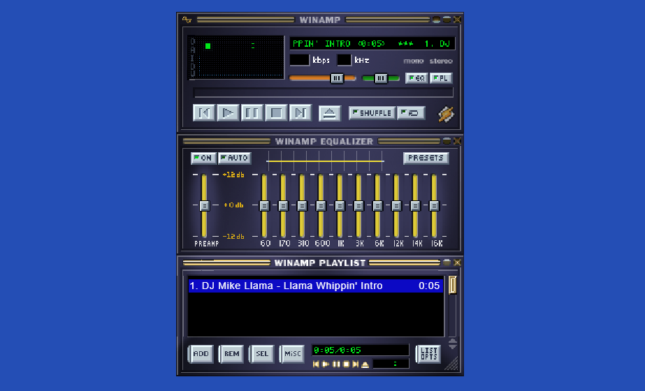 WinAMP 音樂播放軟體2.9懷舊版