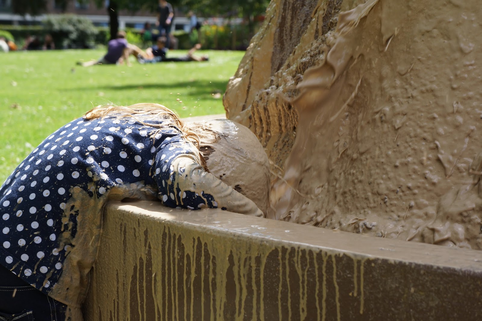 The adventures of a toddler in a mud volcano