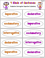  4 Kinds of Sentences Pack