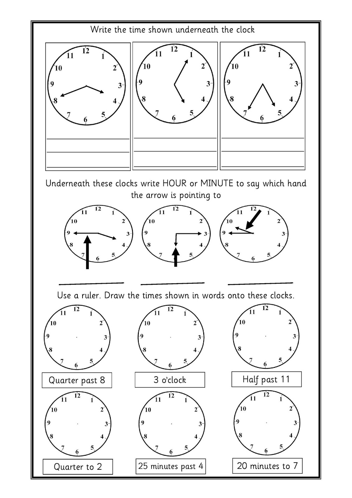 Time Concepts For Primary KIds Kids Fun Time