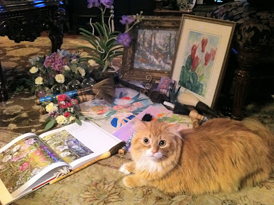 Painting cat Phillip - Stein Your Florist Co. Painting cat Phillip - Stein Your Florist Co.