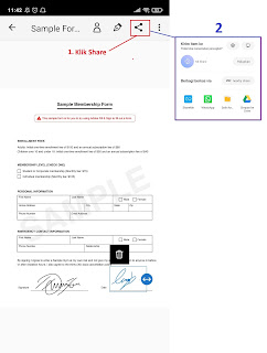 Cara Simpan File di Adobe Fill & Sign