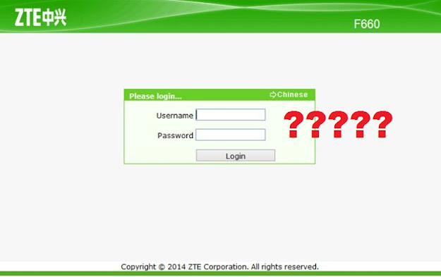 Password Modem ZTE F660/F609 Indihome Terbaru