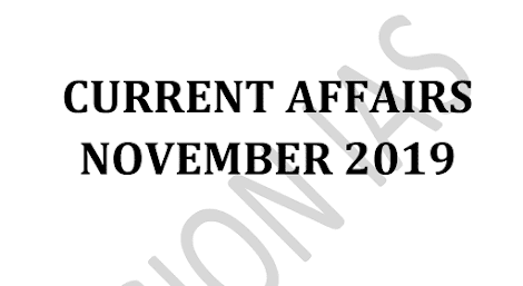 Vision IAS Current Affairs November 2019 pdf