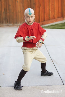 Aang from Avatar: The Last Airbender Halloween costume