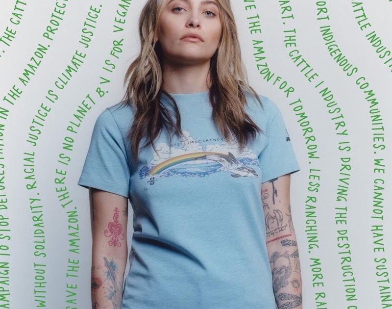 Paris Jackson poses for the Stella McCartney x Greenpeace Campaign