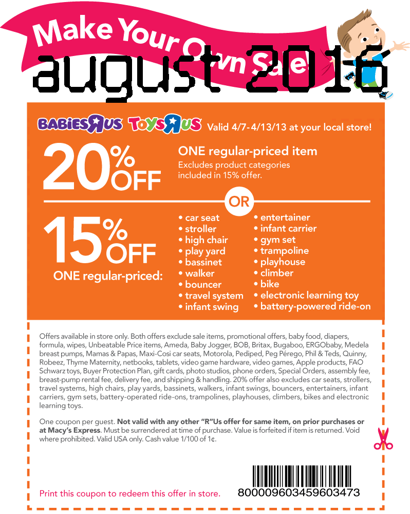 Coupons for babies r us online