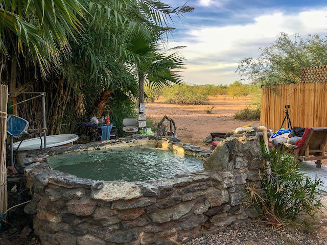 El Dorado Hot Springs In Tonopah Arizona - Desert View Pool. 