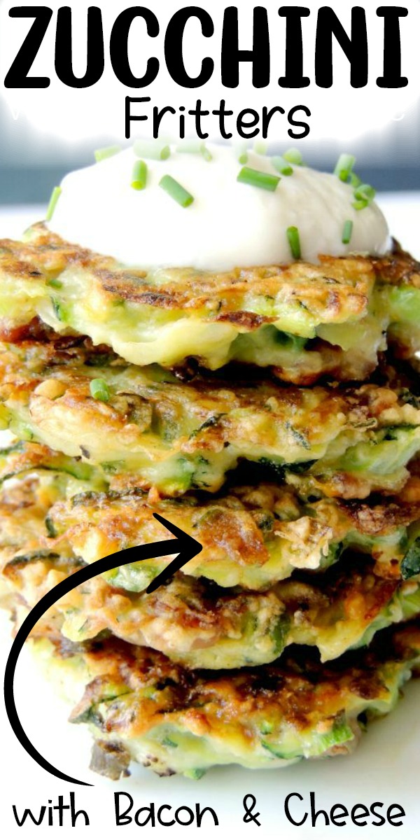 Zucchini Fritters with Bacon and Cheese Bobbi's Kozy Kitchen