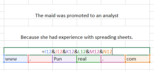 This excel pun maid my day.