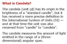 From candle to candela