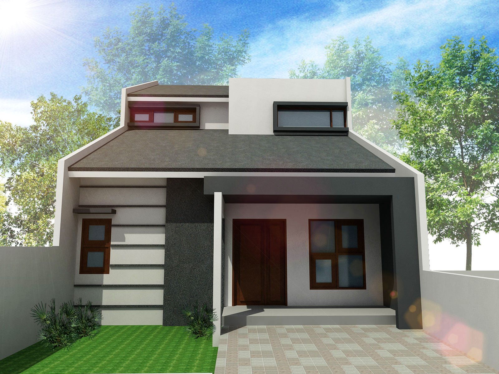 Download 88 Model Rumah Sederhana Persegi Panjang Terbaru 
