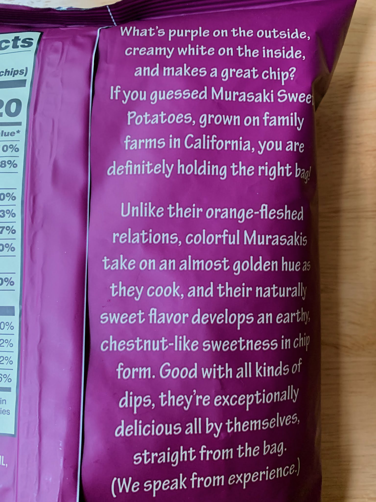 Trader Joe's Murasaki Sweet Potato Chips