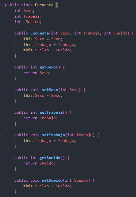 Encuesta a N números de personas en JAVA
