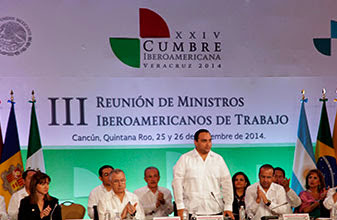 Inauguran el Gobernador y el Secretario del Trabajo y Previsión Social la III Reunión de Ministros Iberoamericanos de Trabajo