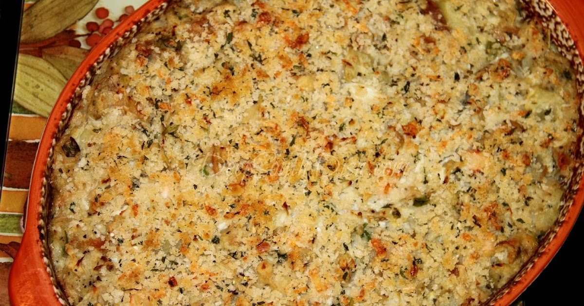 Deep South Dish Seafood and Eggplant Dressing