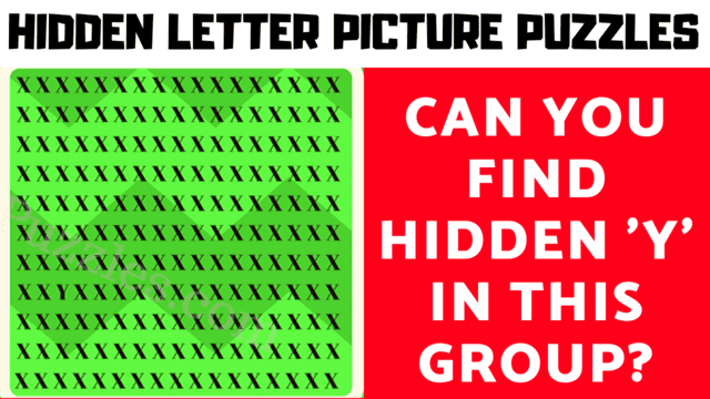 Observation Skills Test: Hidden Letter Picture Puzzles!