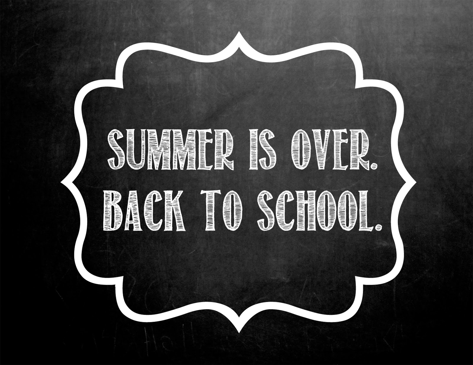 Summer is Over First Day of School Printable Paper & Pi