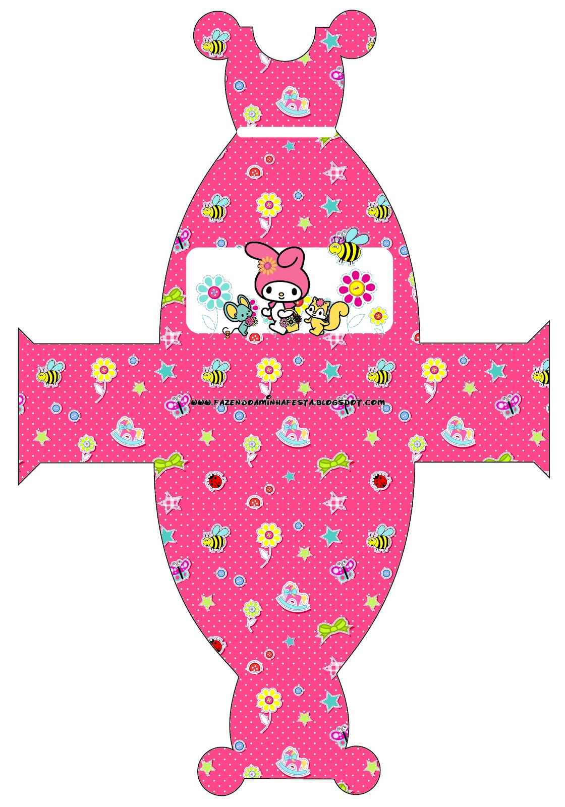 My Melody Birthday Party Free Printable Boxes. Oh My Fiesta! in english