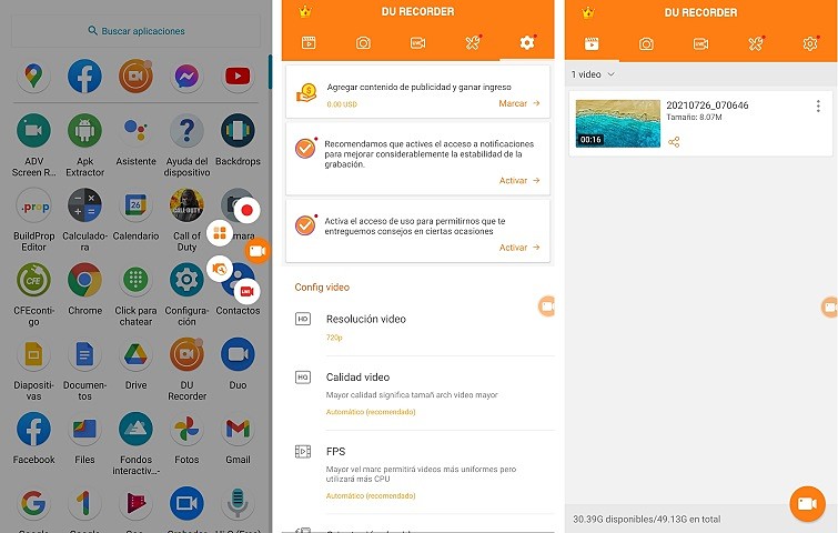 Mejores apps para grabar la pantalla en Android sin root