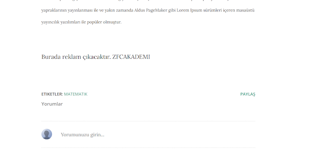 Blogger Reklam Yerleştirme Nasıl Yapılır