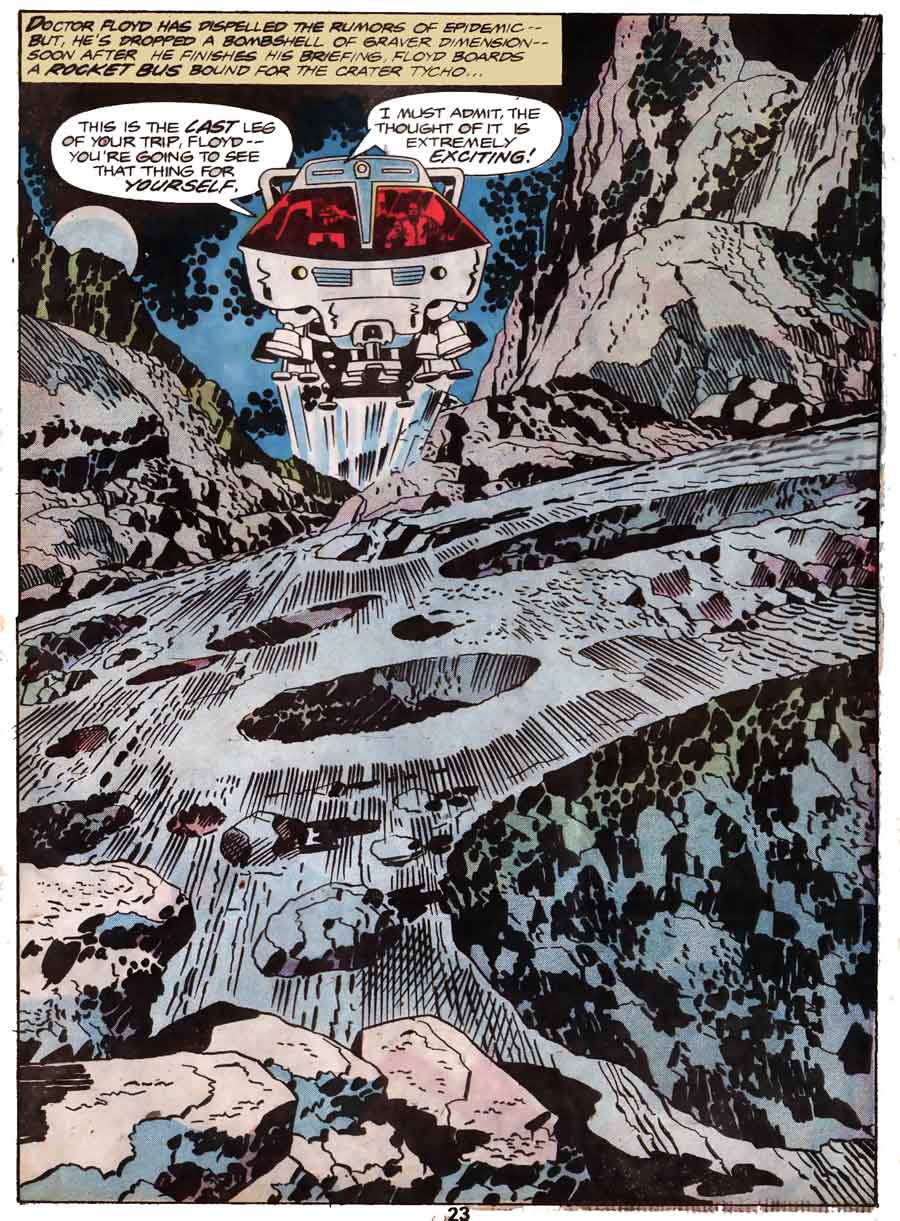 2001: A Space Odyssey / Marvel Treasury Special bronze age 1970s marvel comic book page art by Jack Kirby