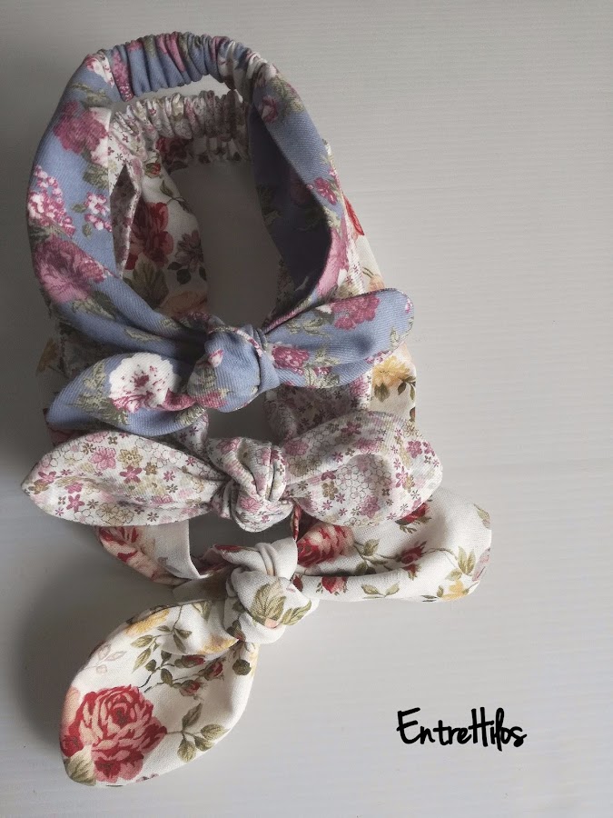 como hacer bandana o diadema de lazo