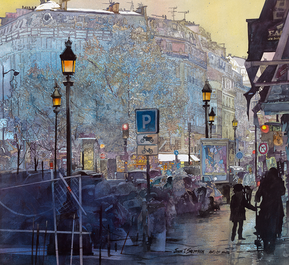 John Salminen, 1945 Watercolor painter Tutt'Art Pittura