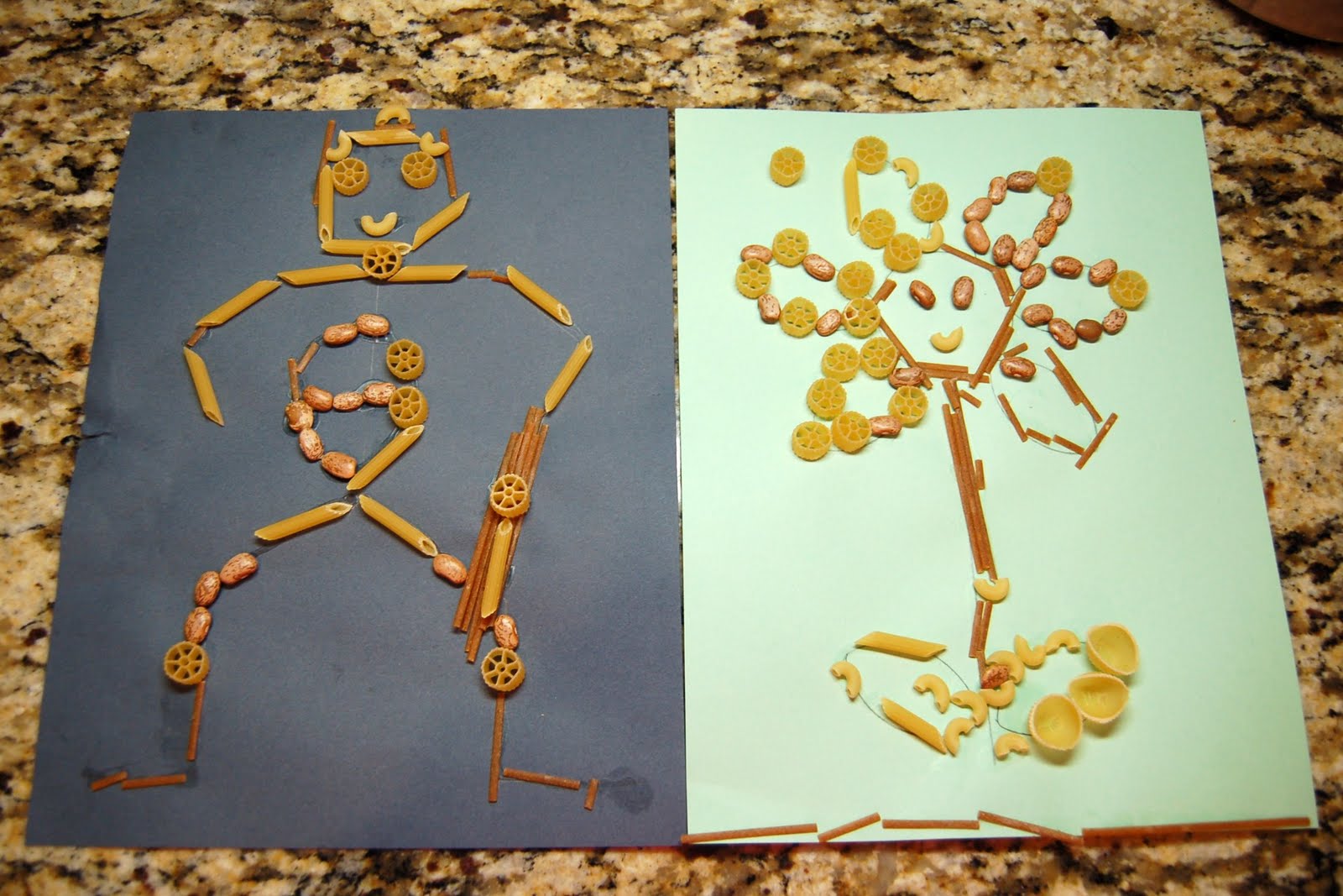 Kid Craft: Macaroni Art - Scattered Thoughts of a Crafty Mom by Jamie