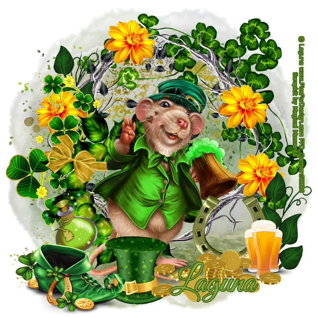 Tag´s CT Mcarmen: Leprechaun Mouse with Mug of Beer