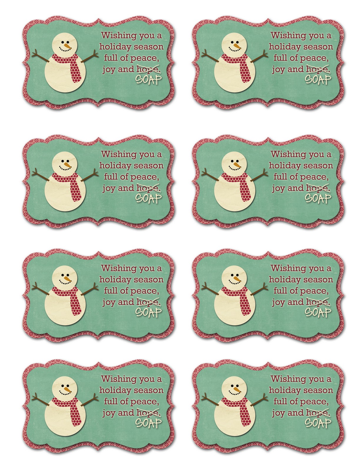 Free Printable Soap Gift Tags Printable Word Searches Free Printable Soap Gift Tags Printable Word Searches