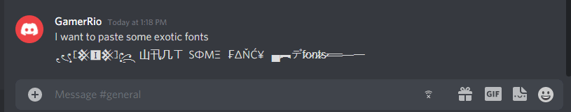 different text styles discord