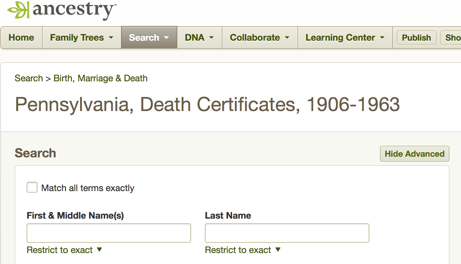 Pennsylvania Death Records Online & Free to PA Residents