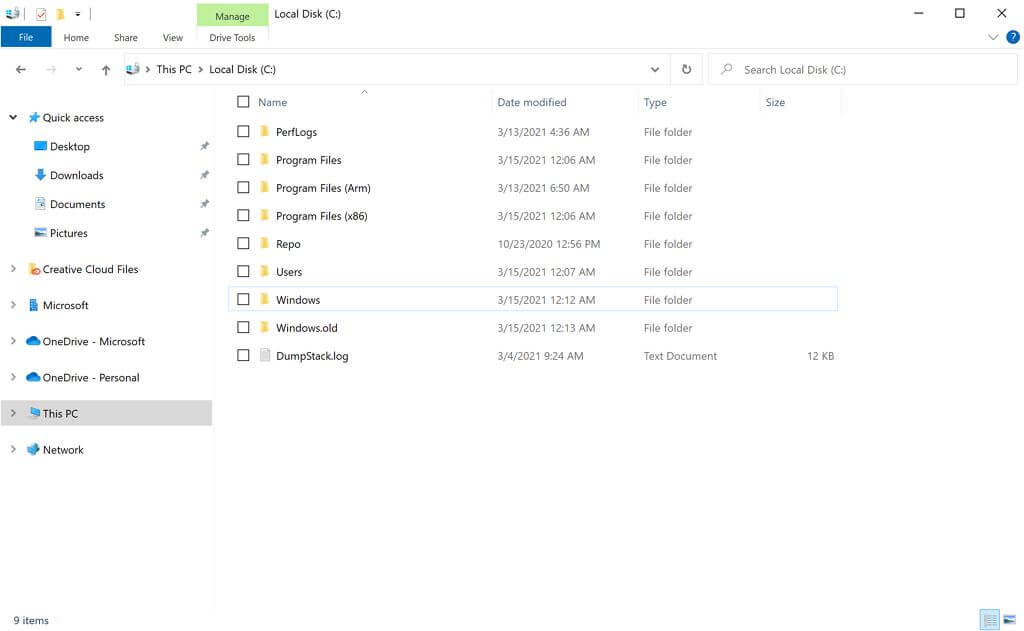 file explorer layout update more paddting