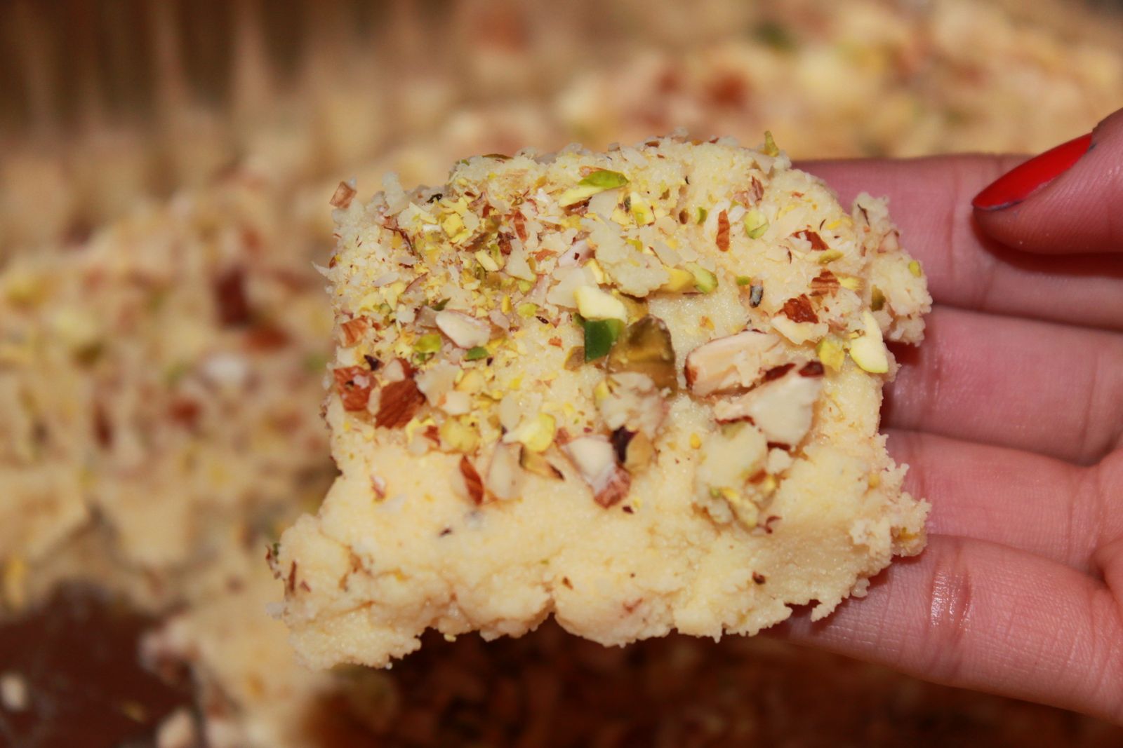 Baked by Chitra... Kalakand burfi (ricotta cheese sweet)