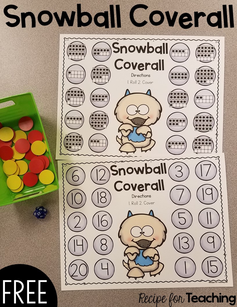 Monster Snowball Coverall Recipe for Teaching