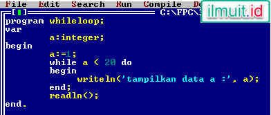 Program Perulangan While Do Dalam Program Pascal Ilmuit Id