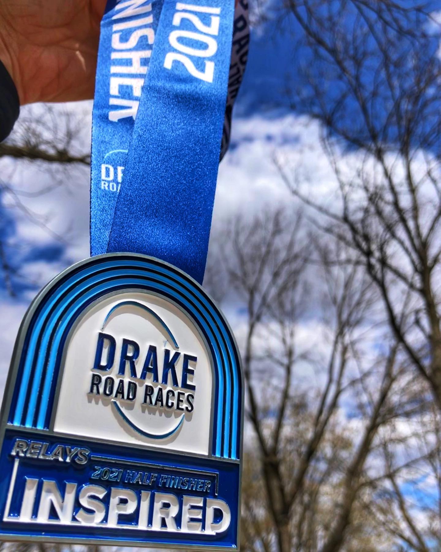 Running on the Fly Drake Relays Road Races Half Marathon 2021 recap
