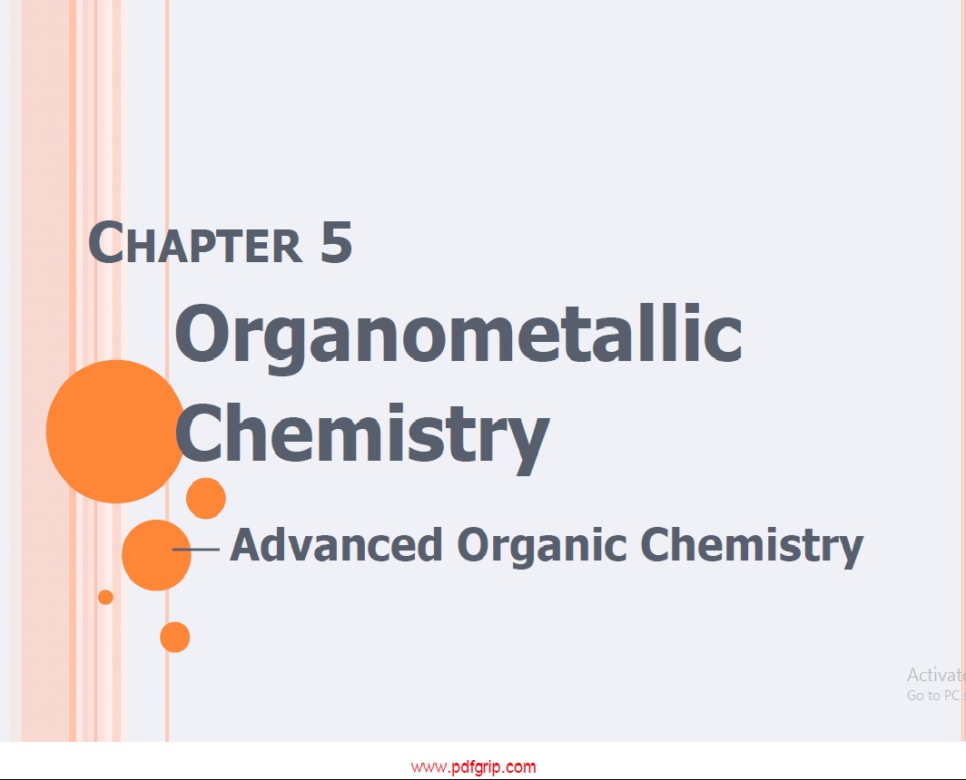 Advance Organic Chemistry Organometallicmetalic