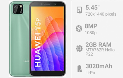 مواصفات و سعر موبايل هواوي Huawei Y5p- هاتف/جوال/تليفون هواوي Huawei Y5p  - البطاريه/ الامكانيات/الشاشه/الكاميرات هواوي Huawei Y5p