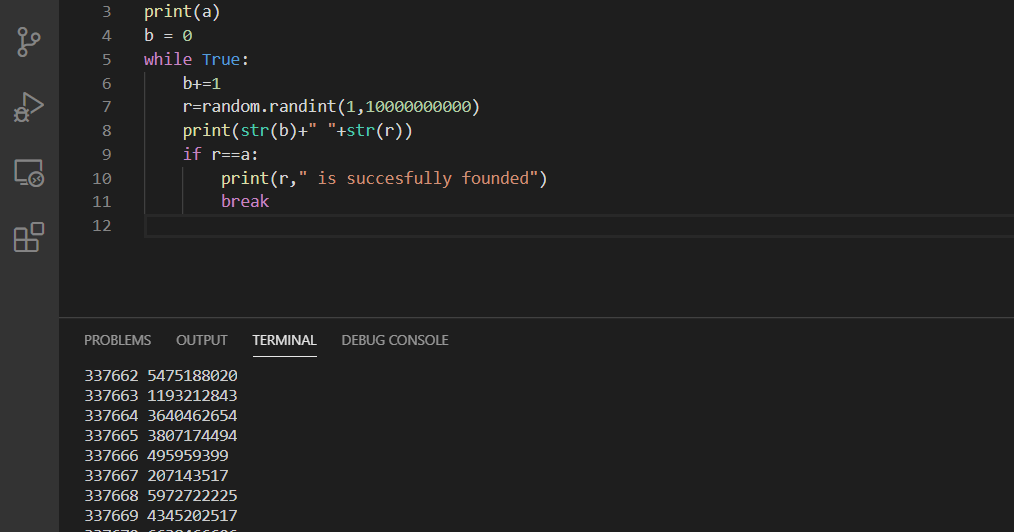 Never Ending Loop but when will end doesn't know program in python
