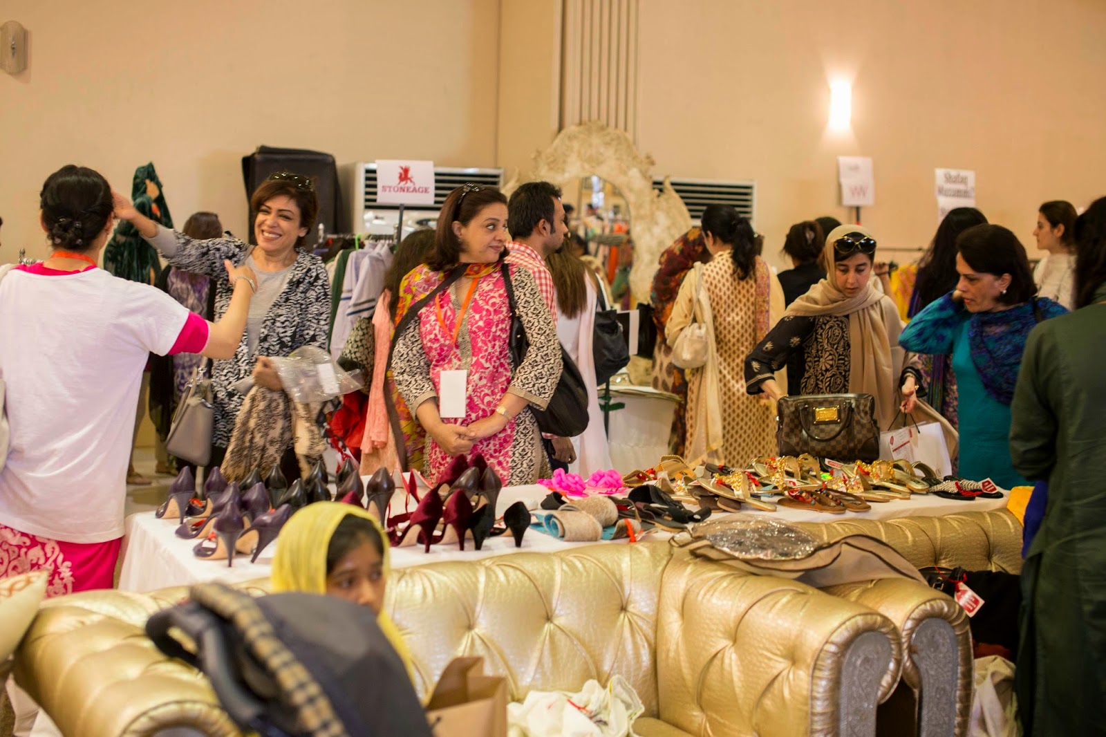 Bargain Hunters in Lahore at Charity Designer Sale