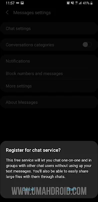 Enable RCS Aplikasi Samsung Messages