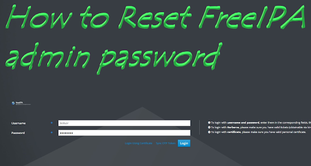 FreeIPA Admin reset