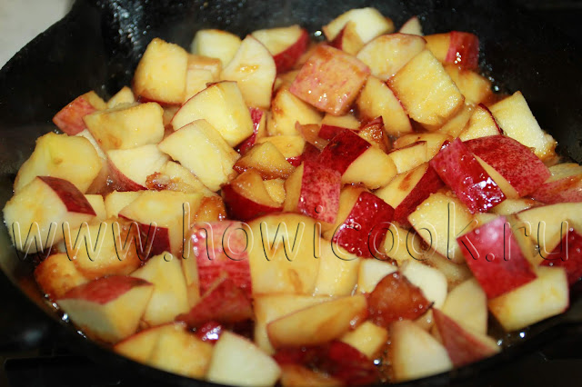 рецепт гренок с яйцом и корицей с быстро тушеными яблоками от гордона рамзи с пошаговыми фото