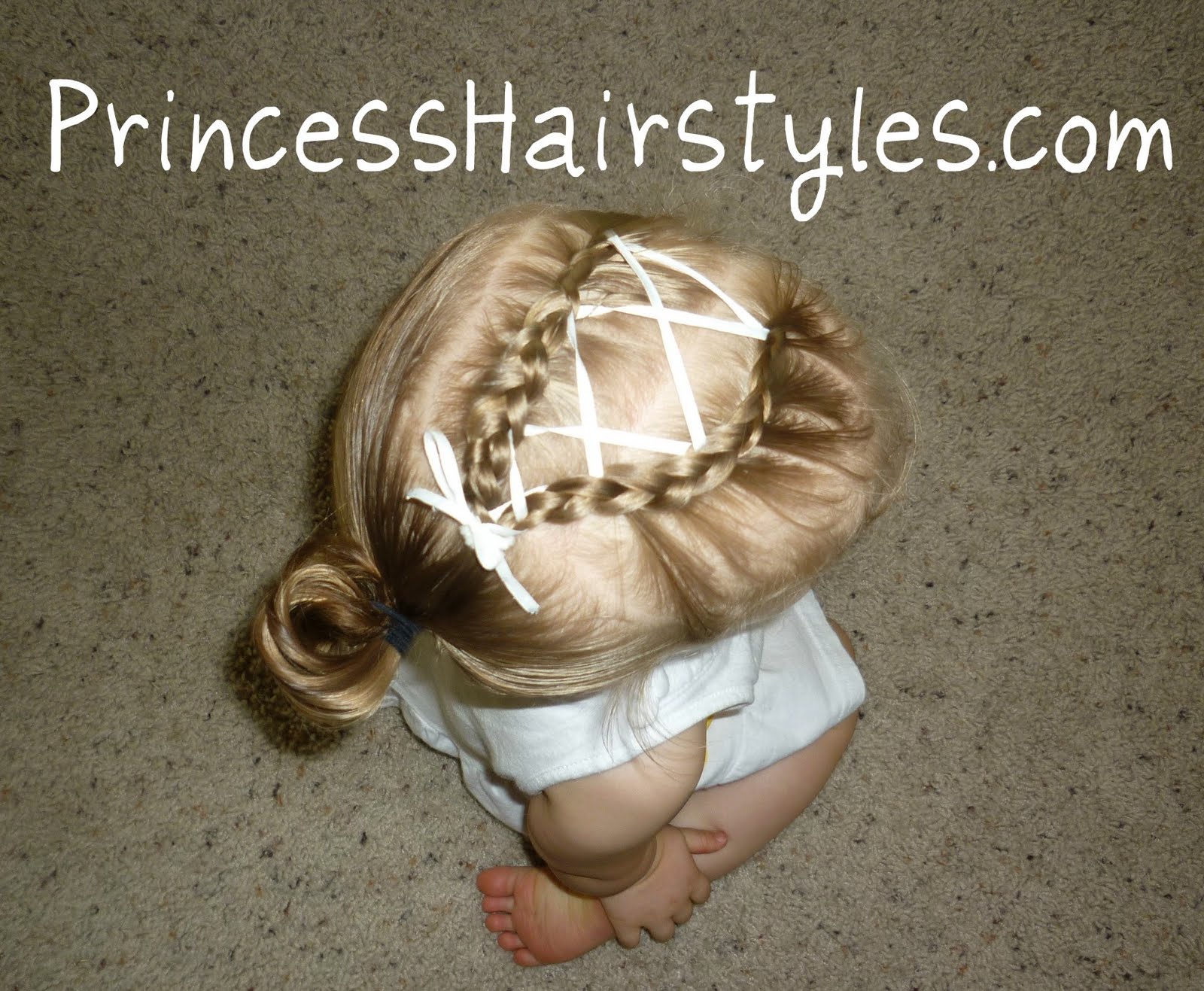 Criss Cross Ribbon Hairstyle For Toddlers Hairstyles For Girls