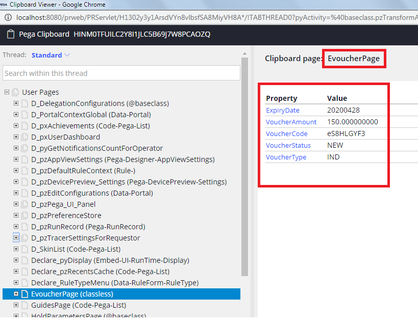 How to Eliminate the PEGA Properties in the Clipboard Page?