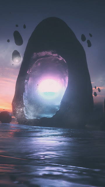 Ocean Portal fantasy art wallpaper Ocean Portal fantasy art wallpaper